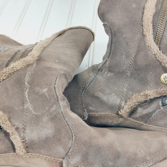 Salomon Women's Emmy Waterproof Suede Winter Boots Thinsulate Brown B542 - Picture 11 of 12